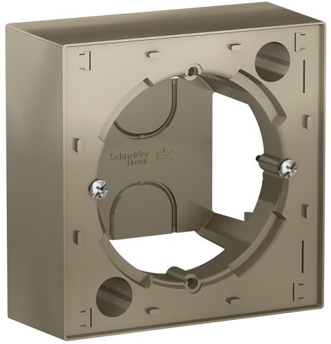 Коробка для наружнего монтажа Systeme Electric AtlasDesign шампань фото Коробка для наружнего монтажа Systeme Electric AtlasDesign шампань картинка